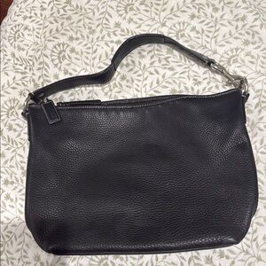 Coach Black Pebbled Leather Shoulder Bag